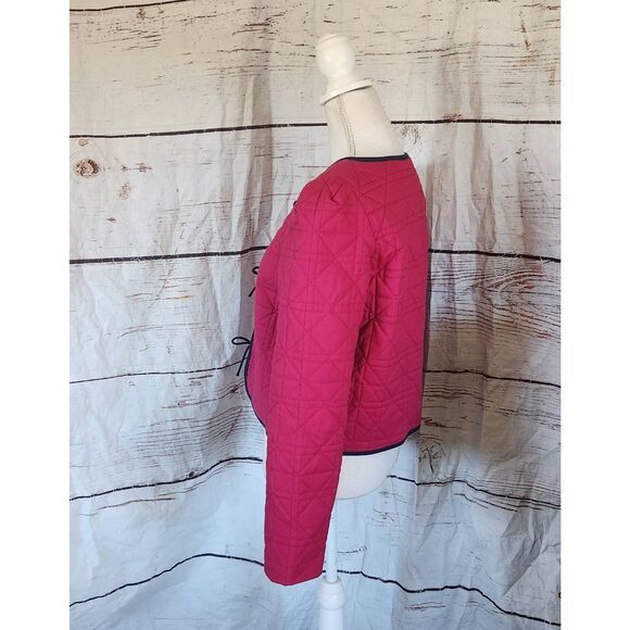 Anthropologie Dolan Linen Bow Front Quilted Lady Jacket Size Medium NWT - Picture 6 of 9
